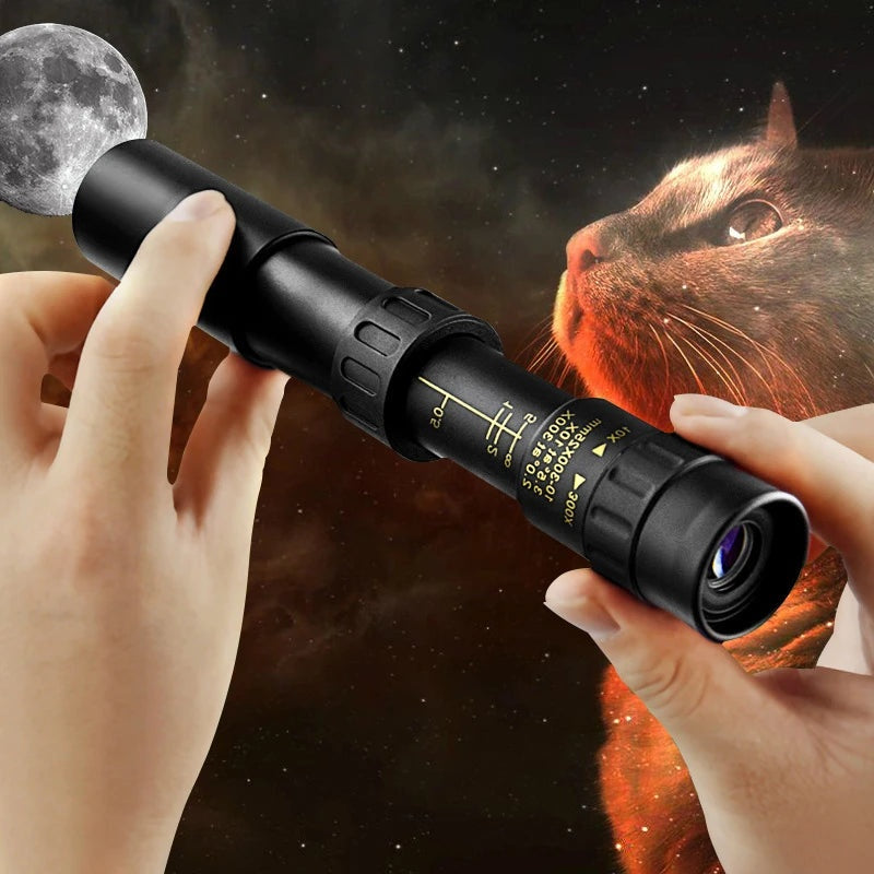 High Power 300x Zoom HD Monocular Telescope - Halri