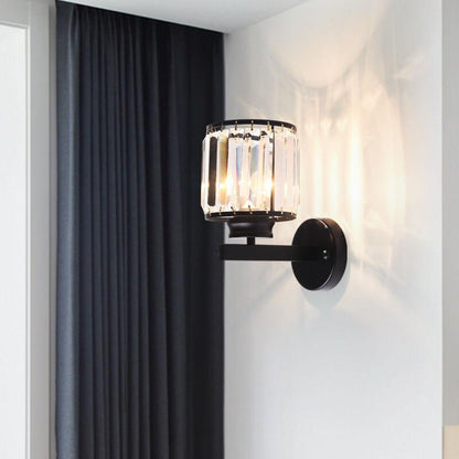 Elegante Kristall-LED-Wandleuchte für die Heimdekoration