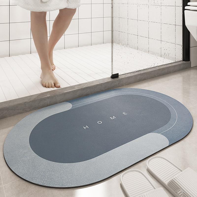 Soft Non Slip Oval Bathroom Mat - Halri