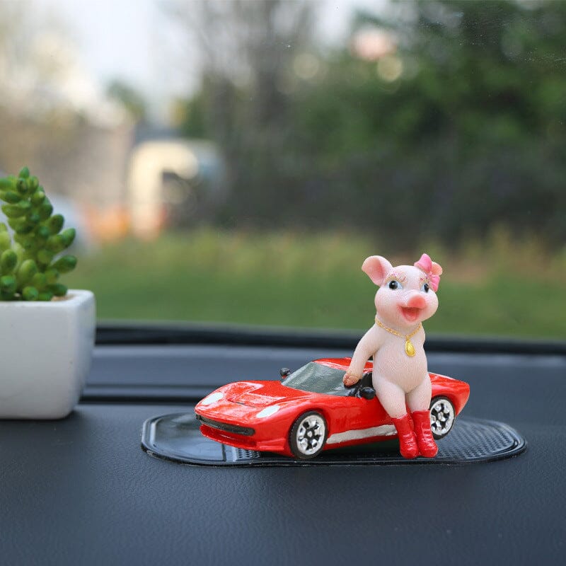 Niedliche Schweinefigur als Dekoration