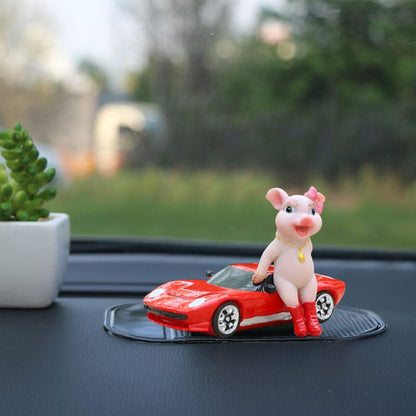 Niedliche Schweinefigur als Dekoration