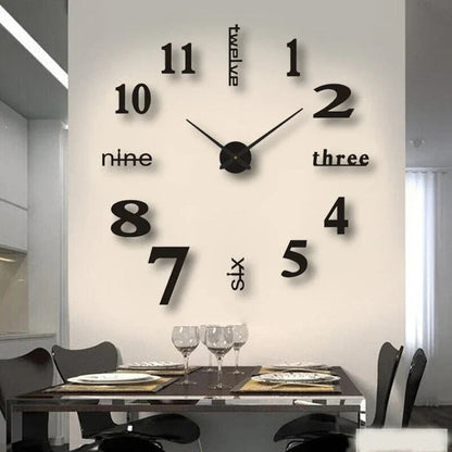 Quiet Modern Wall Clock Analog Home Decoration