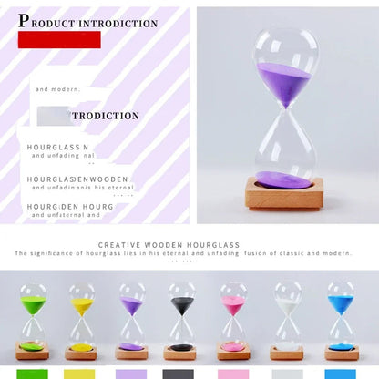Vibrant Decorative Hourglass Timer for Home Office