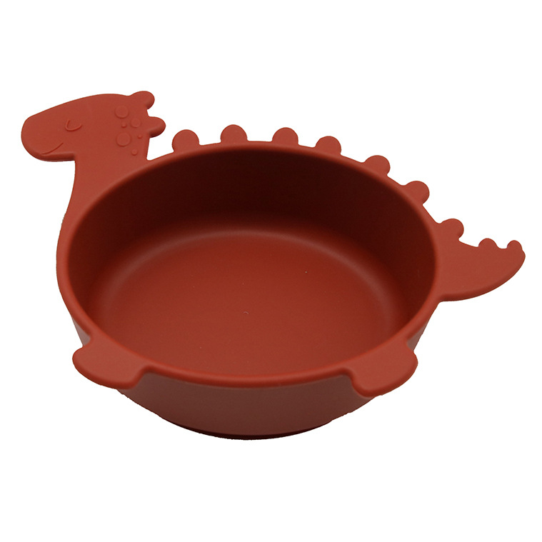 Weiche Silikon-Kinderschüssel – Babyschale in Dinosaurierform