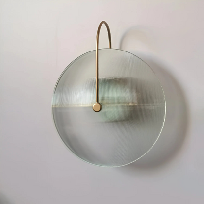 Runde moderne Glaswandleuchte