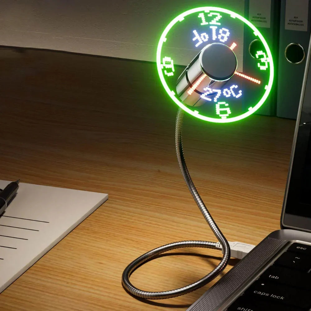 Quiet Cooling Digital Clock Fan - Halri