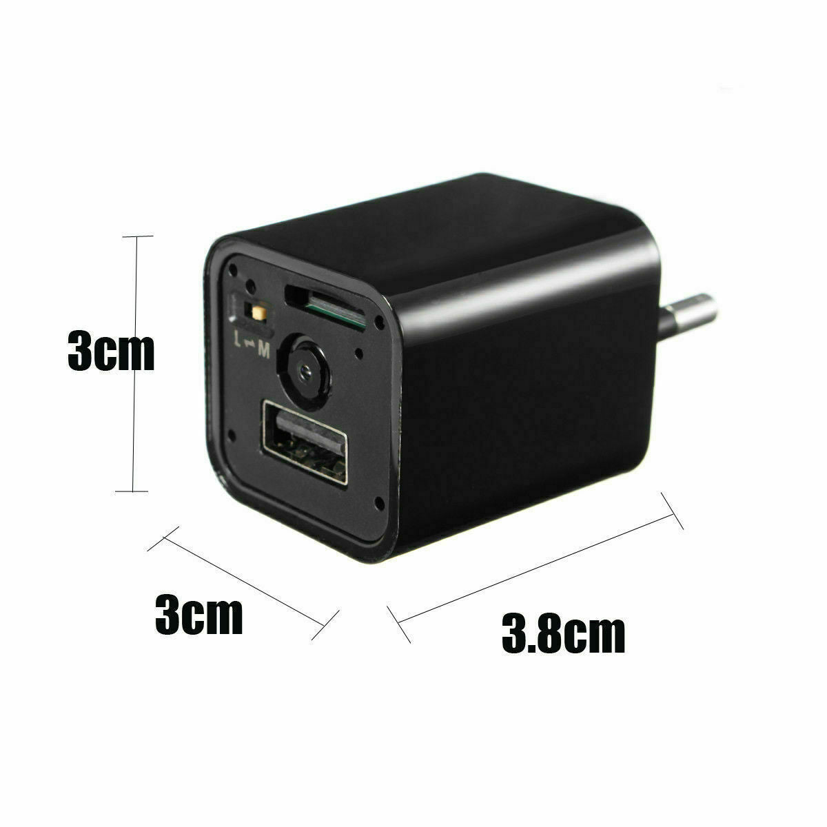 Compact 1080P Hidden Spy Camera Wall Charger