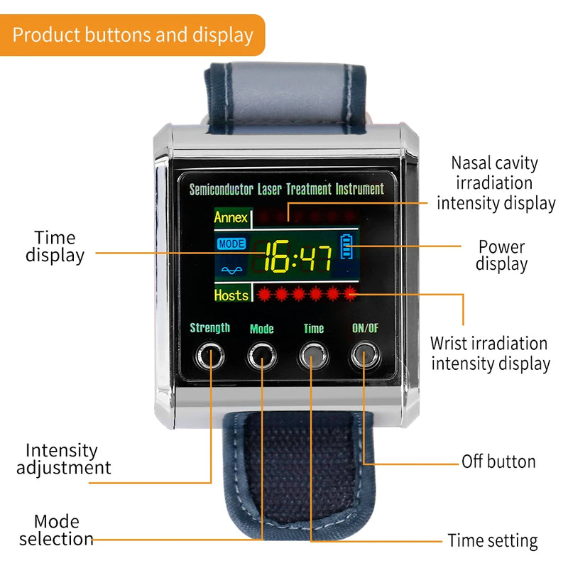 Red Light Therapy Wrist Device for Improved Blood Flow