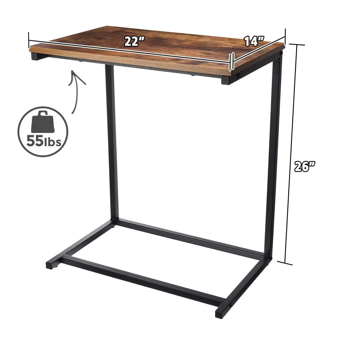 Space Saving Curved Accent Table