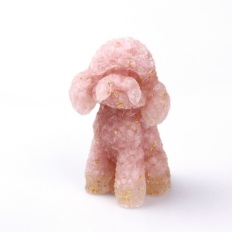 Wunderschöne Hundefigur aus Edelsteinen
