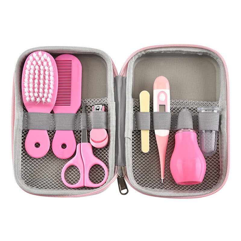 Baby-Basics-Set mit Haarschneidemaschine, Thermometer und Bürste