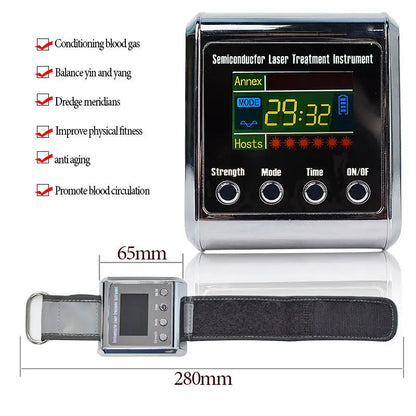 Red Light Therapy Wrist Device for Improved Blood Flow