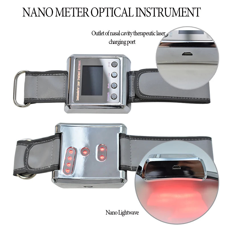Red Light Therapy Wrist Device for Improved Blood Flow