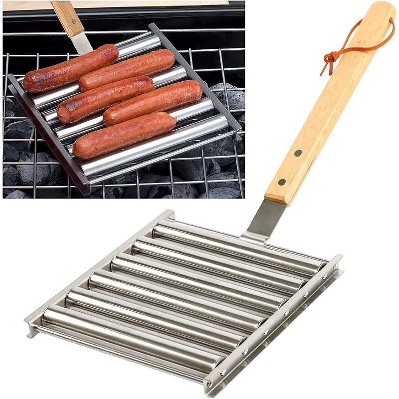 Easy Turn Hot Dog Barbecue Grill Rack Set - Halri