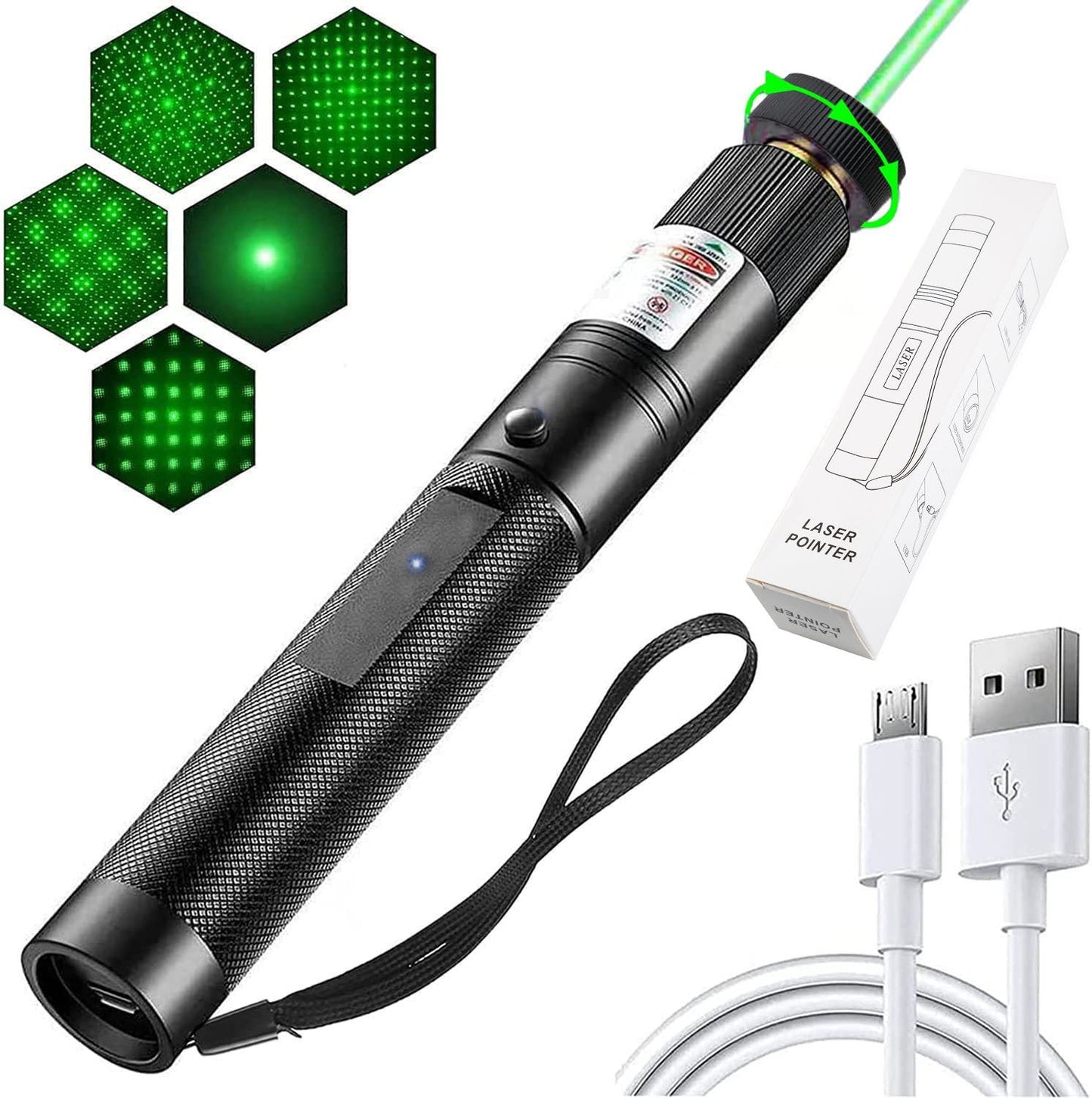 Wiederaufladbarer Hochleistungs-Laserpointer
