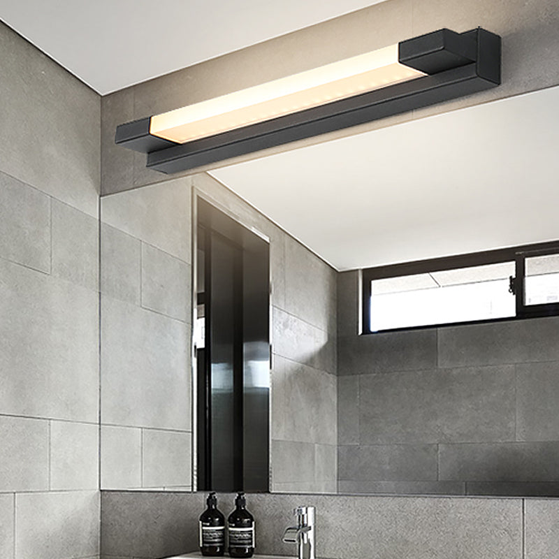 Elegante schwarze LED-Badezimmerwandleuchte