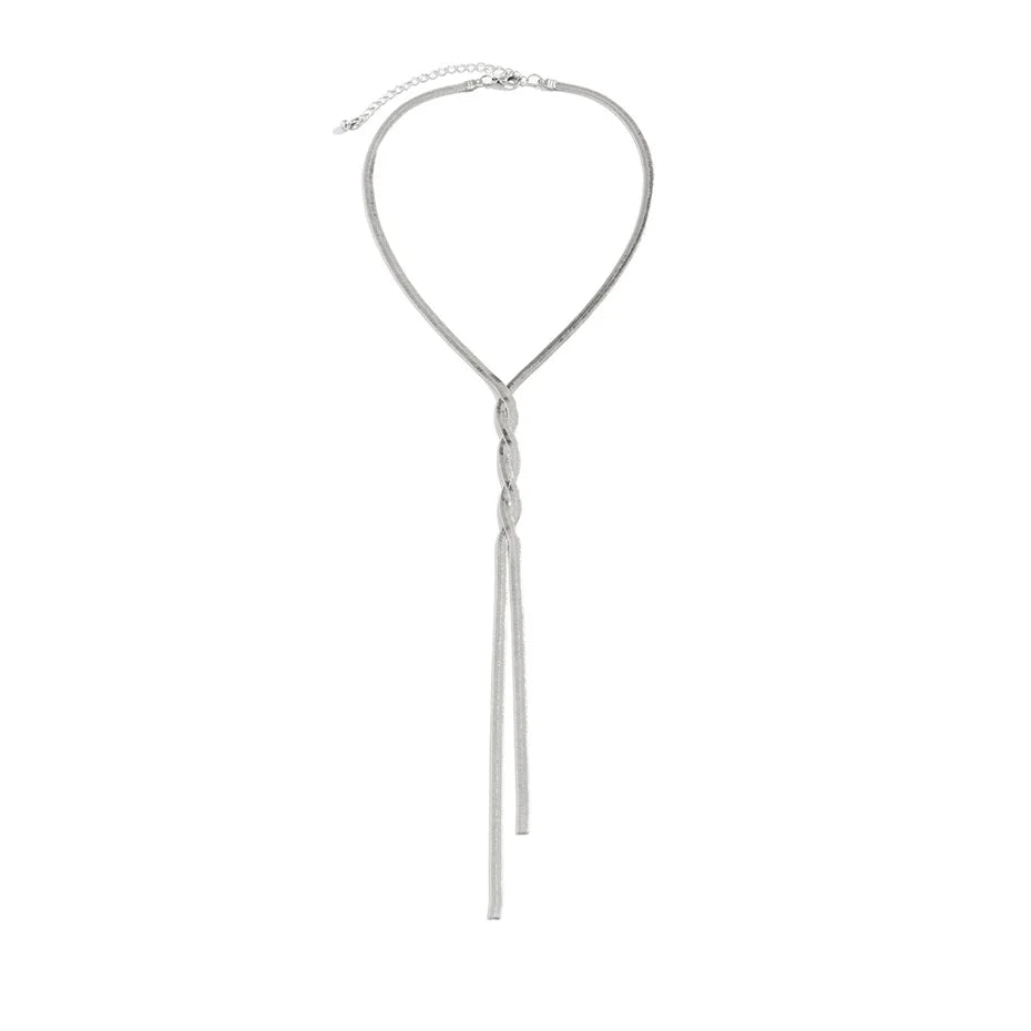 Beautiful Dainty Silver Chain Necklace