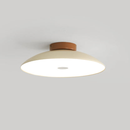 Modern Brushed Metal LED Ceiling Fixture Light