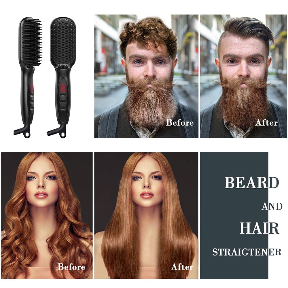 Advanced Hair Straightening Brush Tool