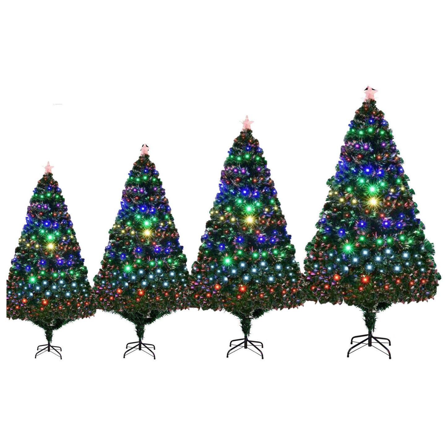 Tall Deluxe Pre-Lit Artificial Christmas Tree