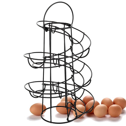 Space Saving Egg Tray Storage Organizer Rack