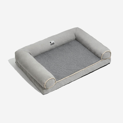 Plush Orthopedic Faux Suede Pet Bed