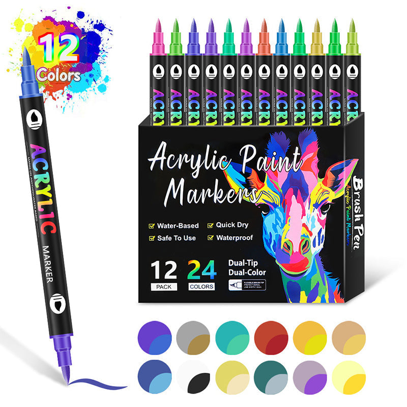 Vibrant Art Paint Marker Pens - Halri