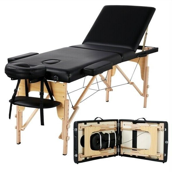 Heavy Duty 84 Long 3 Fold Massage Therapy Table Bed - Halri