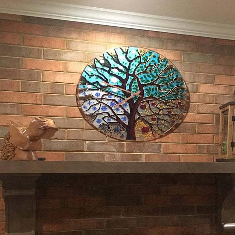 Nature Inspired Wooden Wall Clock - Halri