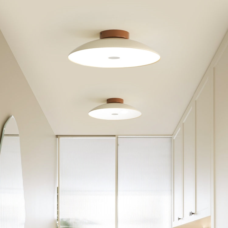 Modern Brushed Metal LED Ceiling Fixture Light