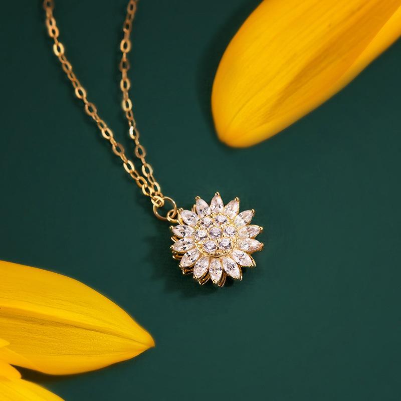 Adjustable Floral Sunflower Pendant - Halri