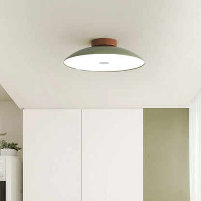 Modern Brushed Metal LED Ceiling Fixture Light