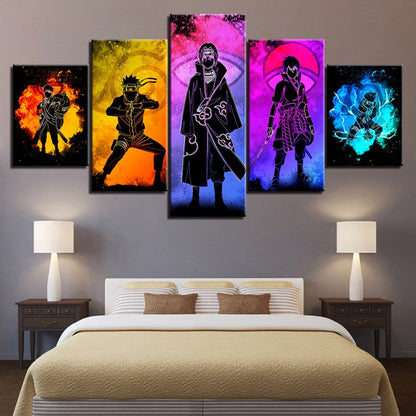 Naruto Anime 5 Piece Canvas Wall Art Decor - Halri