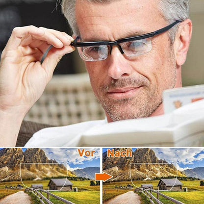 Rezeptfreie, verstellbare Lesebrille 