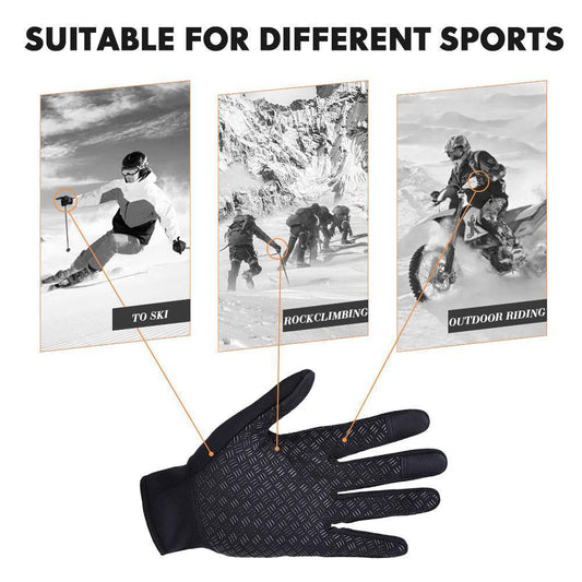 Winter Sports Gloves Thermal Insulated Cycling Gloves - Halri