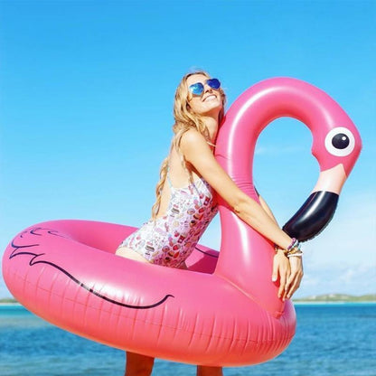 Fun Pink Pool Float Flamingo Raft - Halri