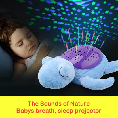 Soft Baby Night Light Plush Toy with Music and Stars
