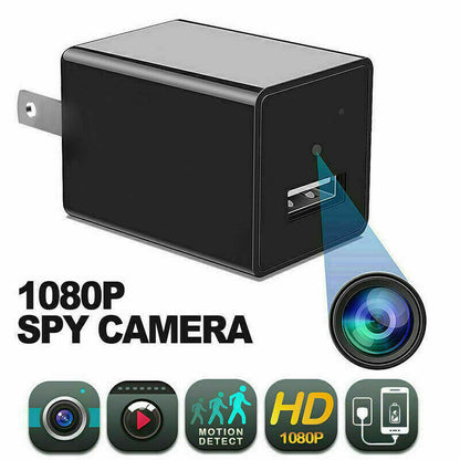 Compact 1080P Hidden Spy Camera Wall Charger