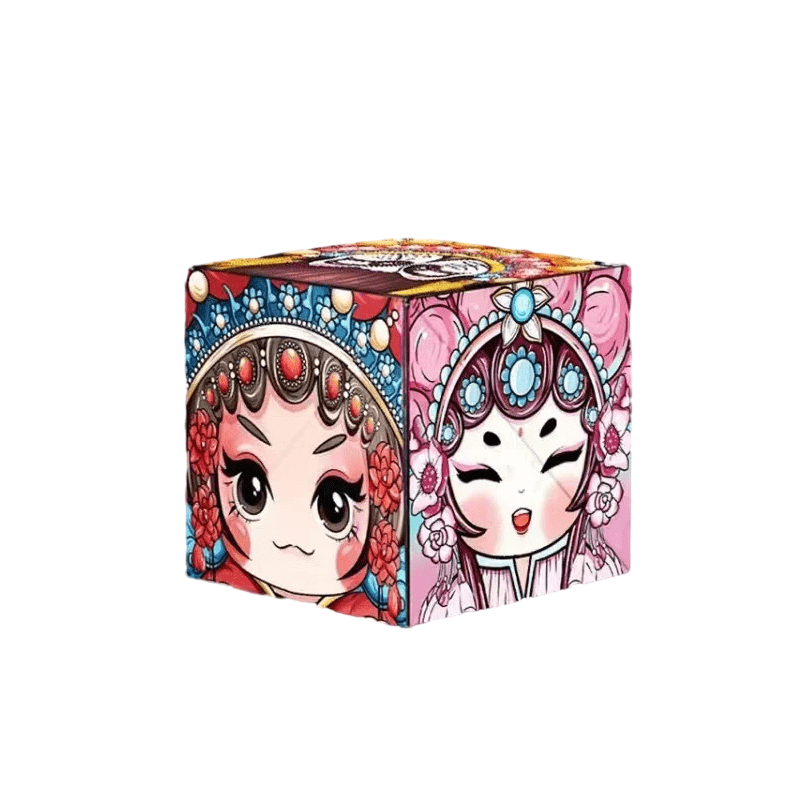 Bunter magnetischer Puzzlewürfel