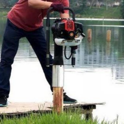 Powerful Gas Powered Post Hole Driver 32.6cc Engine - Halri