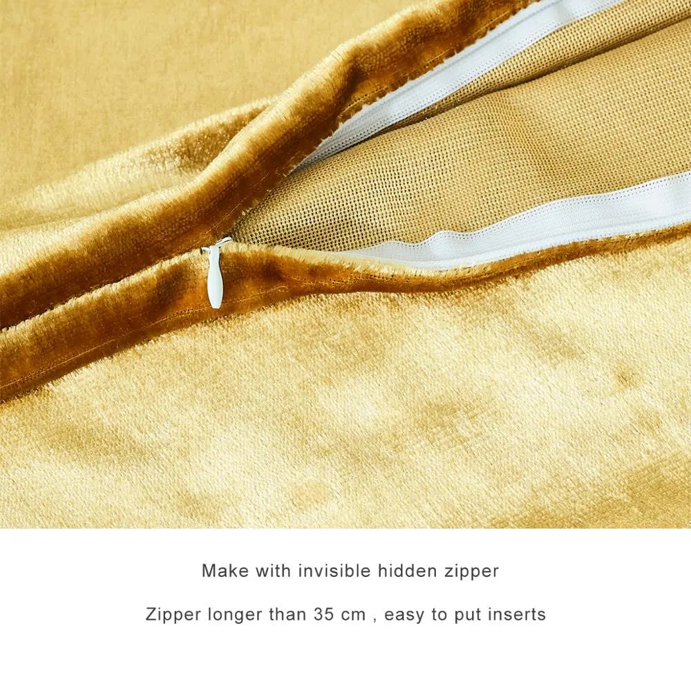 Soft 2 Piece Velvet Pillow Covers