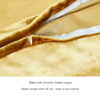 Soft 2 Piece Velvet Pillow Covers