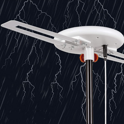 HD TV Antenna with Amplifier – Outdoor Indoor 360 Degree Signal Booster