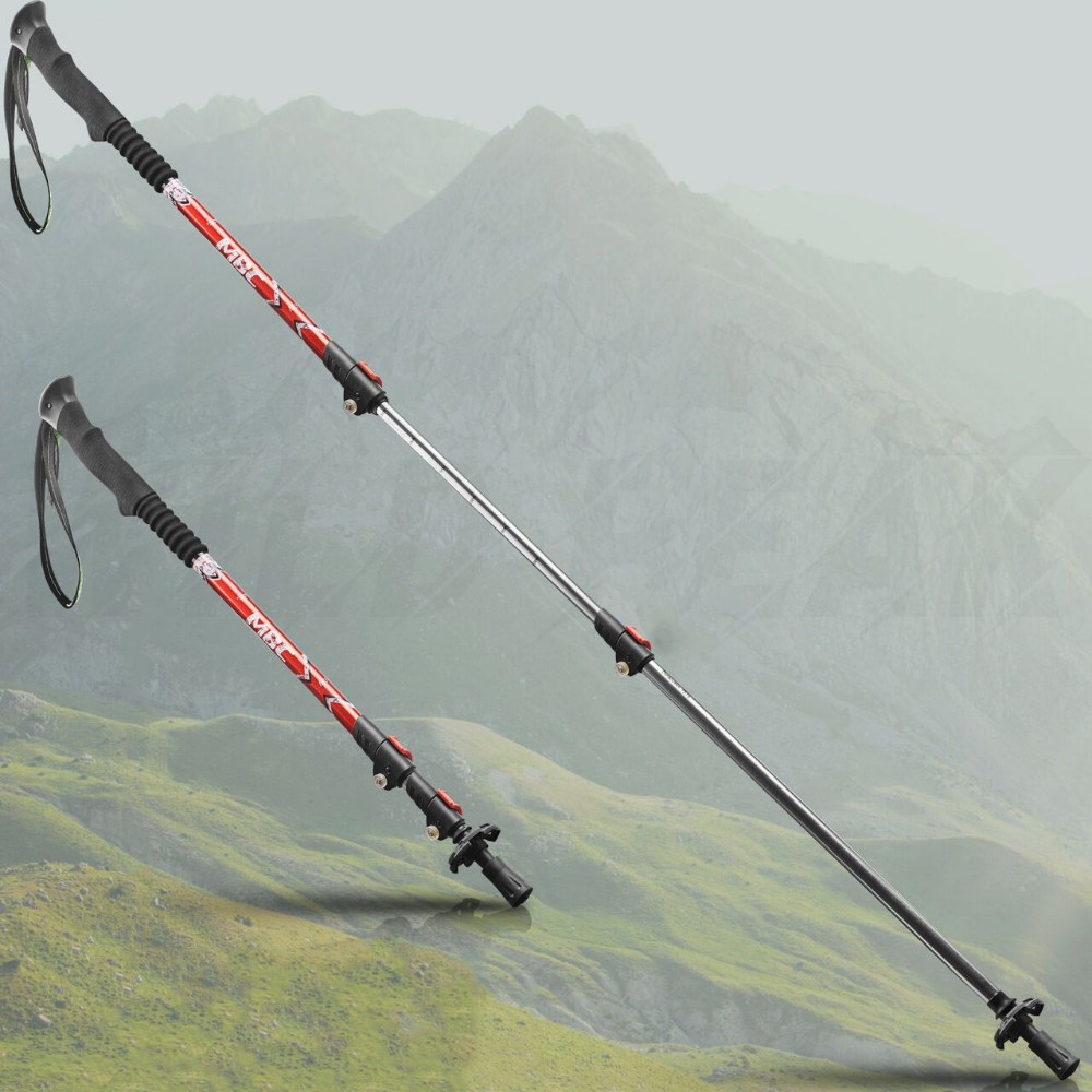 Strong Collapsible Hiking Walking Sticks - Halri