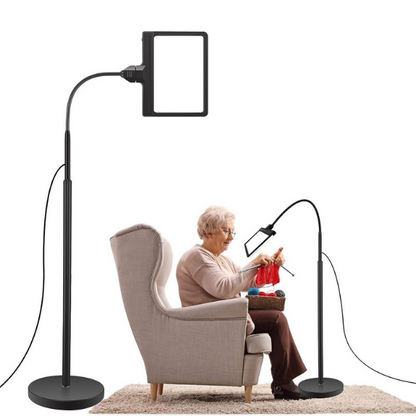 Bright 5X Magnifying Floor Lamp for Reading