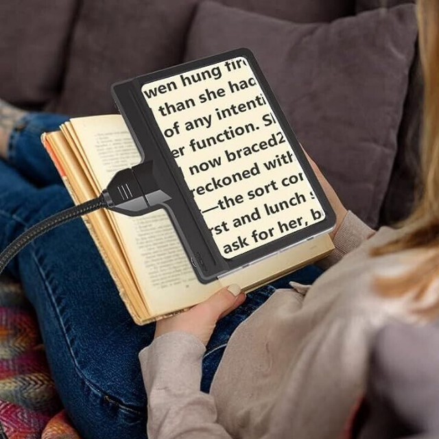 Bright 5X Magnifying Floor Lamp for Reading