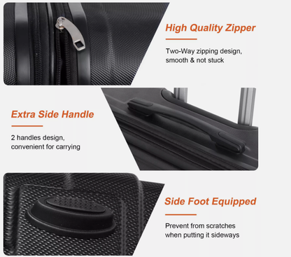 Rolling Spinner Suitcase Set 3 Piece 21 26 30 Inch