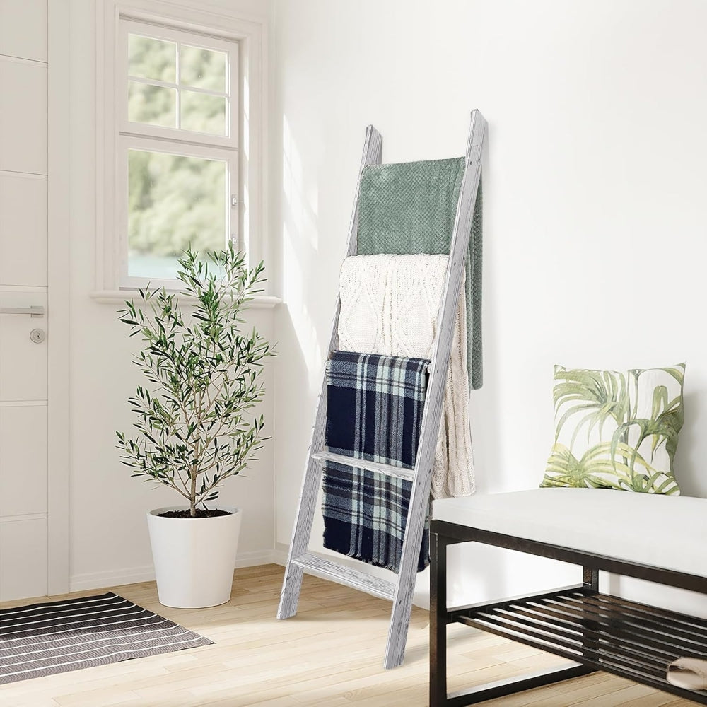 Sturdy Wooden Blanket Stand for Home Decor