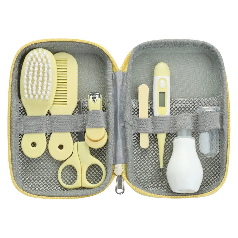 Baby-Basics-Set mit Haarschneidemaschine, Thermometer und Bürste