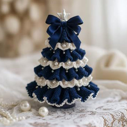 Wunderschöne gehäkelte Mini-Weihnachtsbäume 